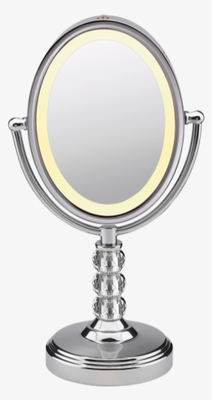 Oval Crystal Ball Accent Mirror - Conair Be71ct Makeup Mirror - Polished Chrome
