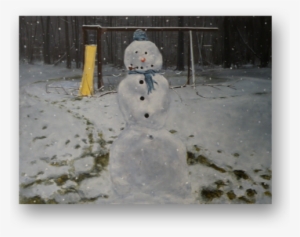 Snowman~open Arms - 30"x40" - - Open Arms