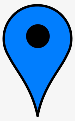 Blue Map Pin - Blue Google Maps Marker - 372x594 PNG Download - PNGkit
