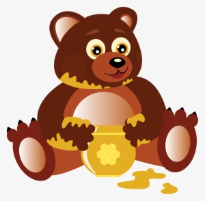 This Free Icons Png Design Of Bear Eating Honey