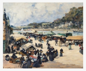 Marché À Chateaulin By Fernand Marie Eugéne Legout - Châteaulin