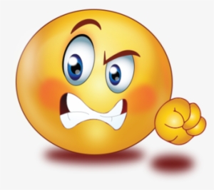 Angry Face With Fist Hand - Angry Emoji With Hands