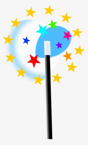 Small Magic Wand Clip Art At Clker - Magic Wand Clipart Png