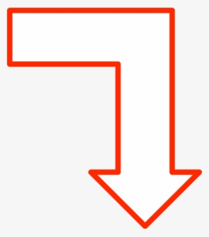 Arrows Pointing Down Png Shape Arrow Pointing Down - Arrow Pointing Right Then Down