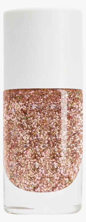 Gold Glitter Nail Polish, Non-toxic, Water Based - Vernis Isis Paillettes - Nailmatic