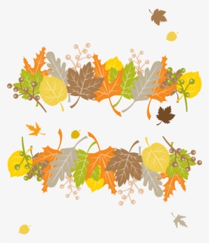 Autumn Euclidean Vector Leaf - Transparent Painted Autumn