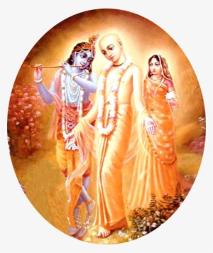 Steeped In The Memories Of Radha-krishna - Chaitanya Mahaprabhu With Krishna