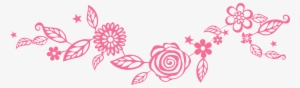 Pink Flower Vine Png - Pink Floral Vine Png