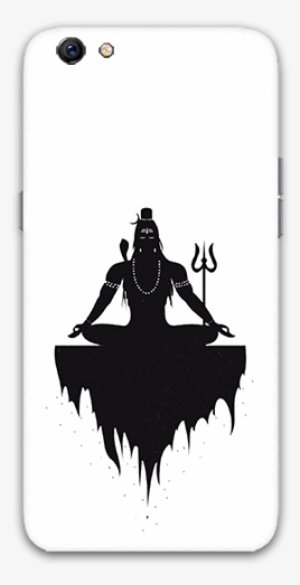 Lord Shiva Meditation Oppo F3 Plus Mobile Back Case - Mahadev Black