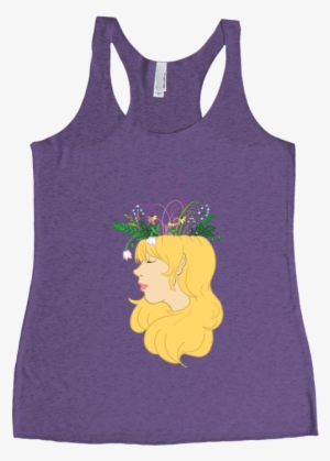Flower Crown Racerback Tank Top - Active Tank