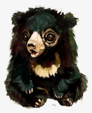American Black Bear Watercolor Painting Drawing Illustrator - Illustration