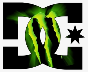 Sticker Et Autocollant Dc Shoes Monster Energy - Dc Shoes Logo Monster