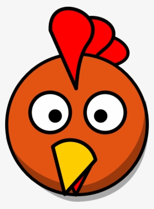 Small - Chicken Face Clip Art