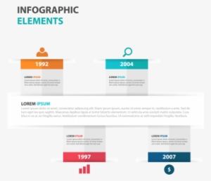 Abstract Colorful Text Box Business Infographics Elements ...