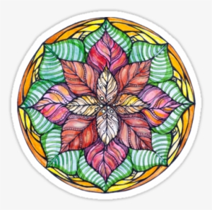 Drawing Mandala Watercolor - Floral Design