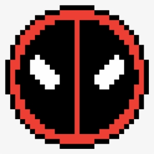 Deadpool Logo Pixel Art - Pixel Art Deadpool Logo