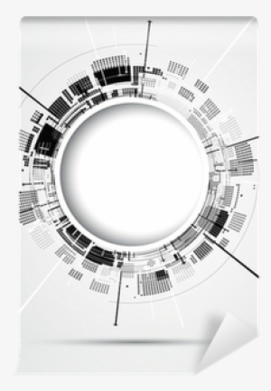 Abstract Futuristic Fade Computer Technology Business - Abstract Circle Background Png