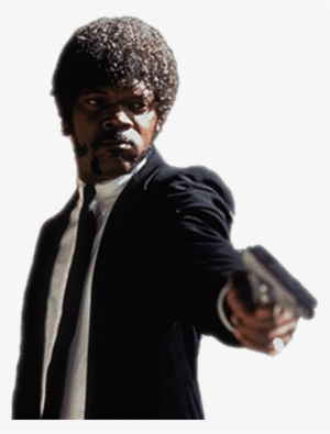 Samuel L Jackson Png Transparent Picture - Samuel L Jackson With A Gun