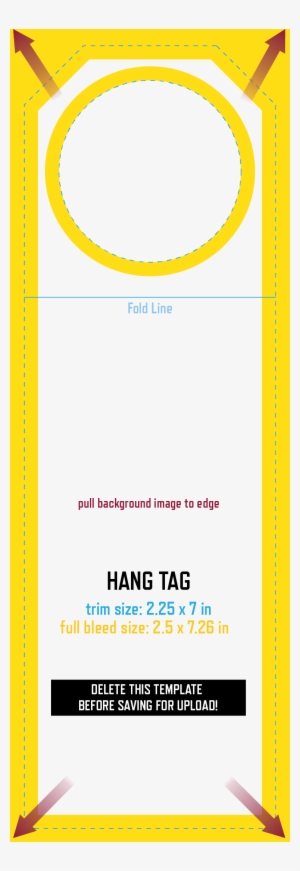 Bottle Hangtag Template - Wine Bottle Tag Size