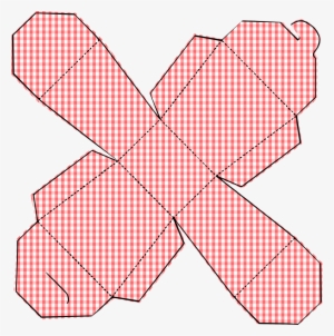 Free Printable Gift Box Red And White Colored Kostenlos - Box Decorative Box Template