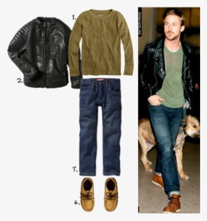 Ryan-gosling - Man Red Wing Outfit