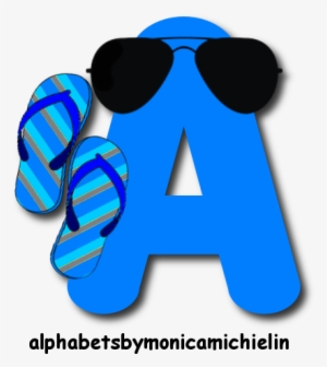Chinelo Azul Com Óculos Escuros Alfabeto Png - Mobile Wallpapers With Quotes
