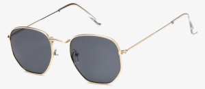 Oculos De Sol Vintage Square Edge Sunglasses Black-min