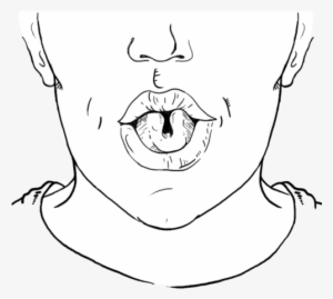 Graphic Free Download Tongue At Getdrawings Com - Draw A Rolled Tongue