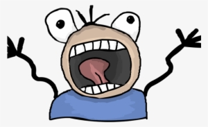 Cartoon Figure Waving Hands In A Panic - Panic Cartoon