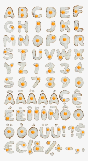 Photo Eggs Font Alphabet - Fonts Made Out Of Objects
