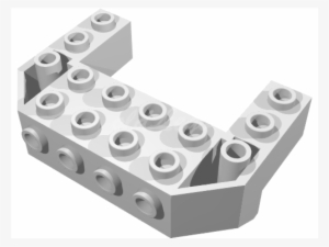 Train Front Sloping Base With 4 Studs - Construction Set Toy