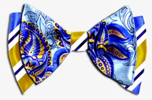 Custom Bow Ties Men Custom Designed Bow Tie Custom - Blue And Gold Bowtie
