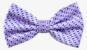 Printed Billy Bow Tie In Lavender Rose - Polka Dot