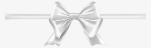 White Ribbon Bow Clipart Transparent