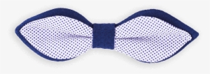 Vabien Bow Tie Blue/white Cotton - Polka Dot