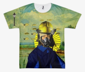 American Apparel White Flat Front Mockup - Active Shirt