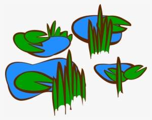 Lily Pad Clipart Simple - Marsh Clip Art