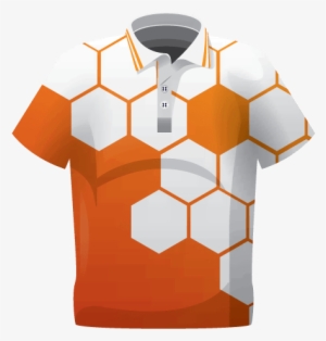 Hex Sublimated Polo Shirt - Polo Shirt Sublimation Design