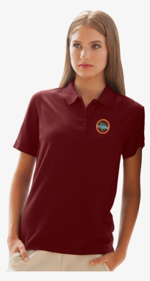 2101 Women's Soft-blend Pique Polo - Placement For Logo On Polo Women