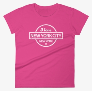 I Love New York City, New York Cool - Pink And Gold Shirt