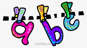 Abc Clothes Line Royalty Free Vector Clip Art Illustration - Alphabet Paragraph
