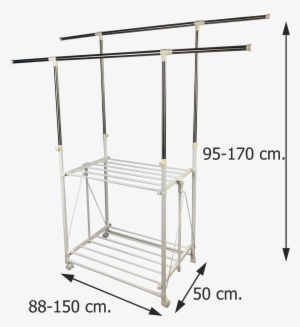 Stainless Clothes Line Double Pole - ราว ตาก ผ้า ส แตน เล ส
