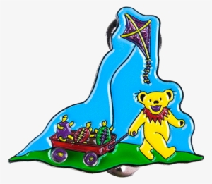 Grateful Dead Terrapin & Bear Red Wagon Pins - Grateful Dead Terrapin & Bear