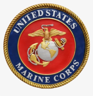 Full Color Usmc Emblem Stepping Stone - United States Marine Corps