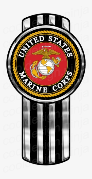 Cafepress Marine Emblem - Dark Bg Tile Coaster