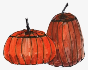 4 Pumpkin Drawing - Drawing