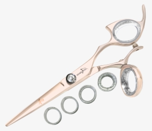 Swivel , Right Handed - Double Shark Fin Shear Scissor Stainless 5.5 Inch Swivel