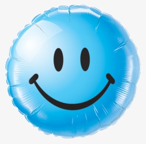 Blue Smiley Face Png - Smiley Face Balloon Red