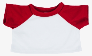 16″ White & Red T-shirt Out Of Stock - Red