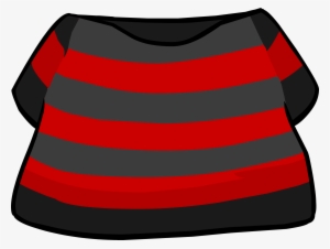 Black And Red Sailor Shirt - Club Penguin Black And Red Shirt